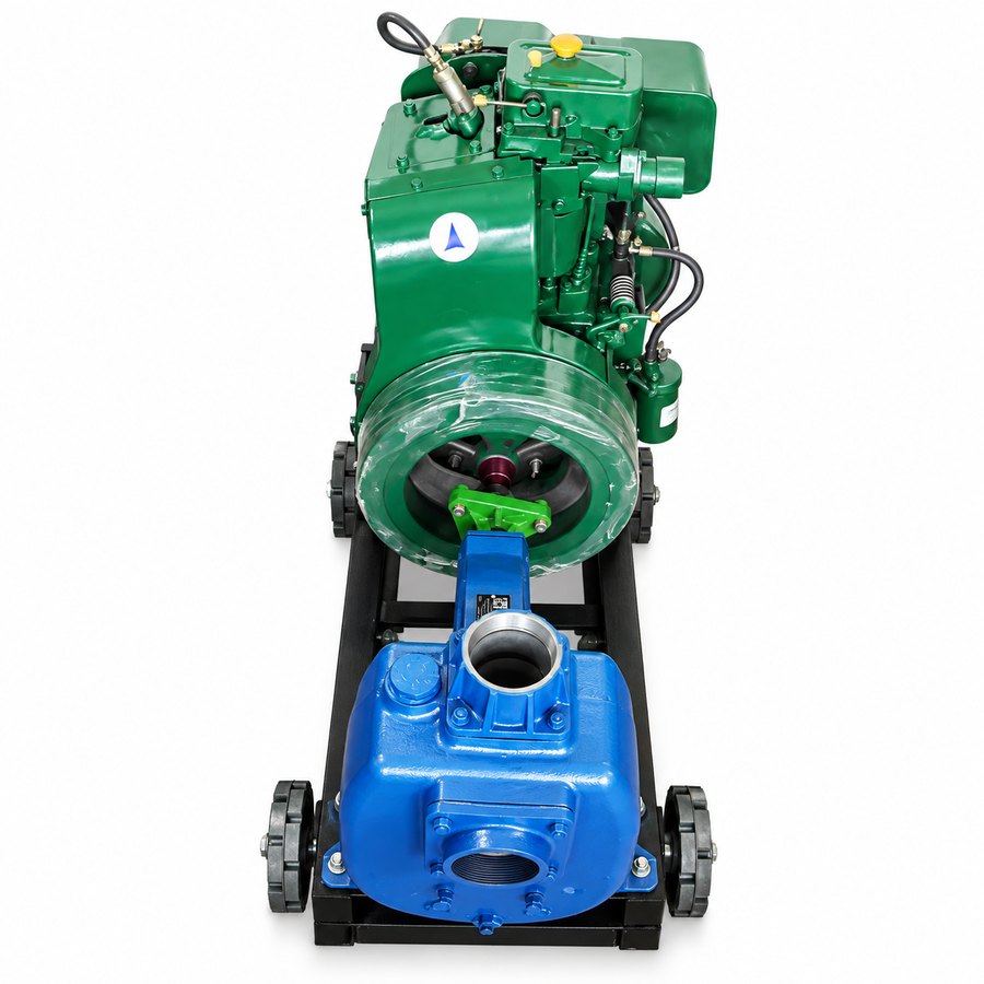 Dewatering pump set, right view